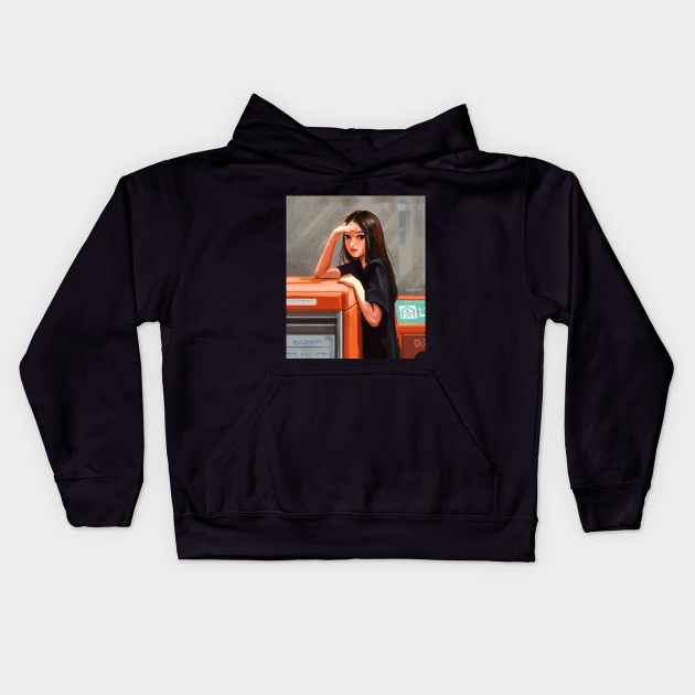 Girl's Fashion Kids Hoodie by Puja's Art Store